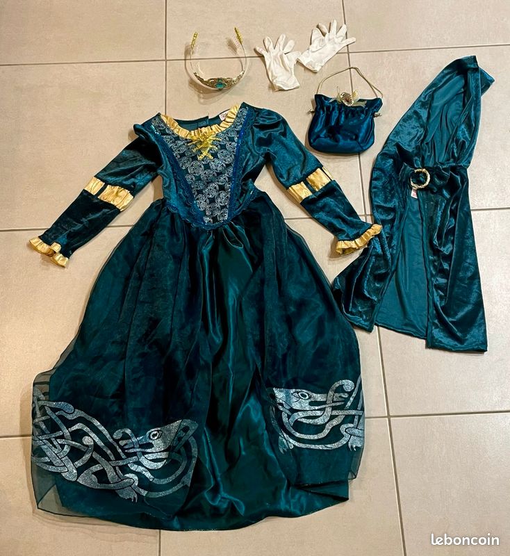 Deguisement robe Disney Rebelle/Merida Jeux Jouets