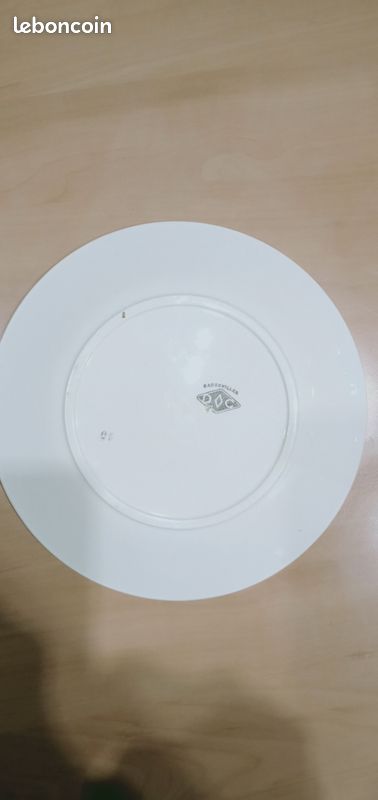 Grande Assiette Ancienne Badonviller Sans Estampe – Céramique – Pièce De Collection