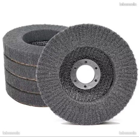 SI FANG Lot De 5 Disques De Polissage Feutre 115 Mm - Lamelles Laine Pour Meuleuse D'Angle, Finition Miroir
