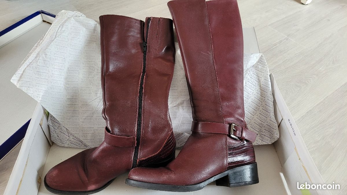 Bottines noires camarguaises Zip Tiers Gardiolo en cuir gras Français