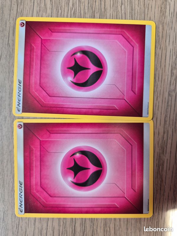 Lot 8 cartes nergie rose Pokemon - Collection