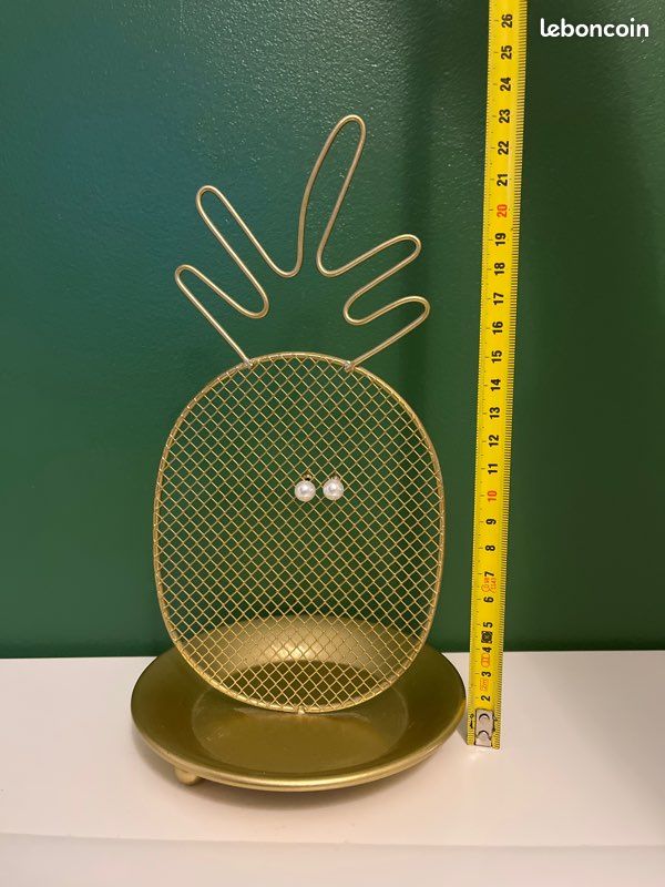Porte bijoux doré ananas (image 5)