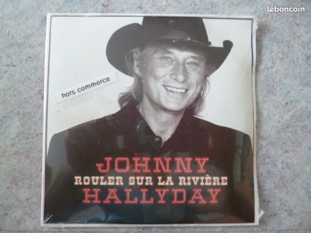 Johnny Hallyday rouler sur la rivière cd promotionnel (image 1)