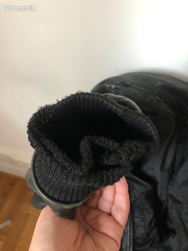 Belle veste Redskins en cuir véritable pilote (image 3)