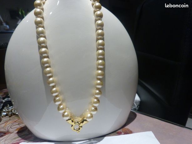 Collier perles fermoir marin Montres Bijoux