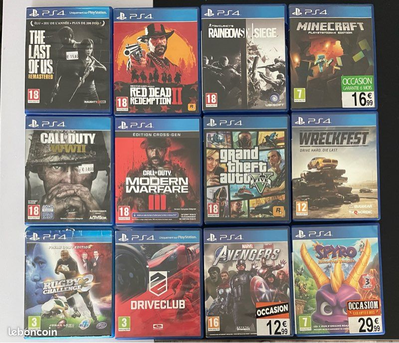 Lot de jeux PS4 (image 1)