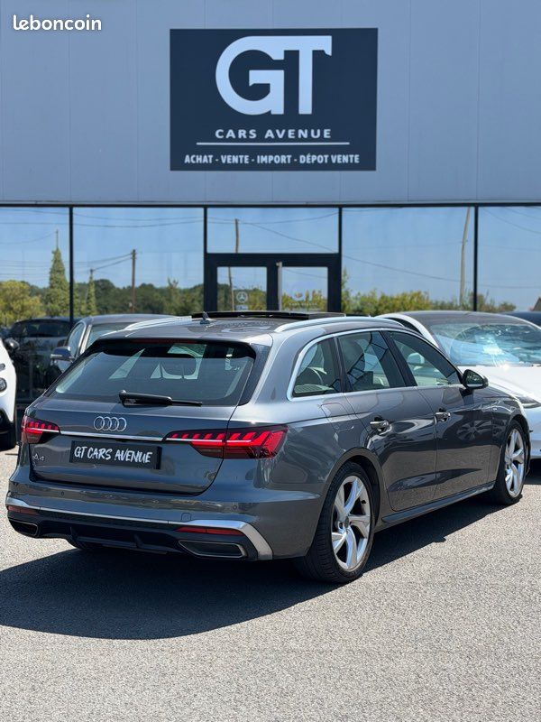 AUDI A4 AVANT 30 TDi 136ch S LINE / TOIT PANO / CAMÉRA DE RECUL / HAYON MOTORISÉ / DÉTECTEURS ANGLES MORTS / FEUX MATRIX LED / JANTES S LINE / CLIM BI-ZONE / BOÎTE AUTO (image 3)