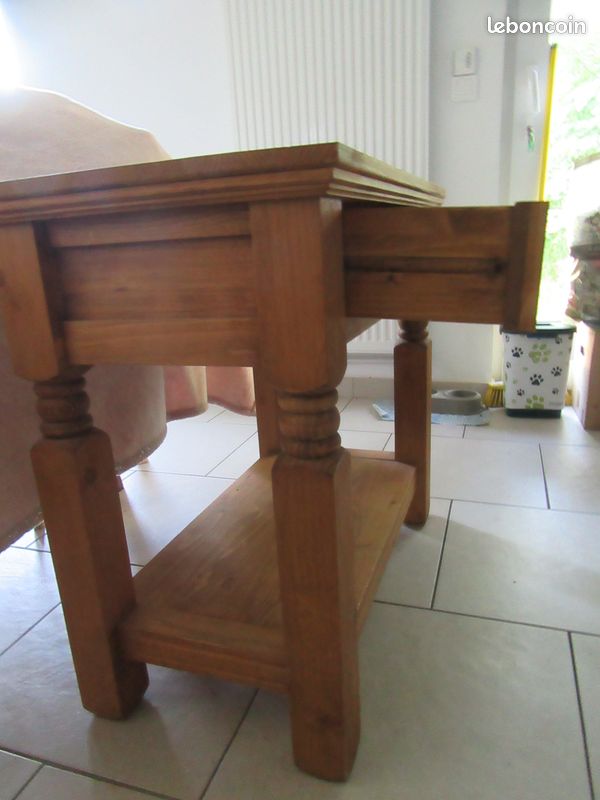 Console bois avec tiroir (image 2)