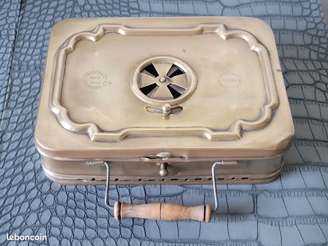 Chaufferette laiton Vintage Girodon et cie pour décoration - Décoration