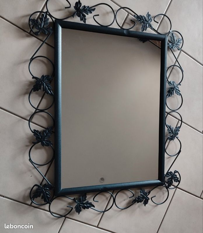 Miroir en fer forgé - J&Jo Antiquités Décoration