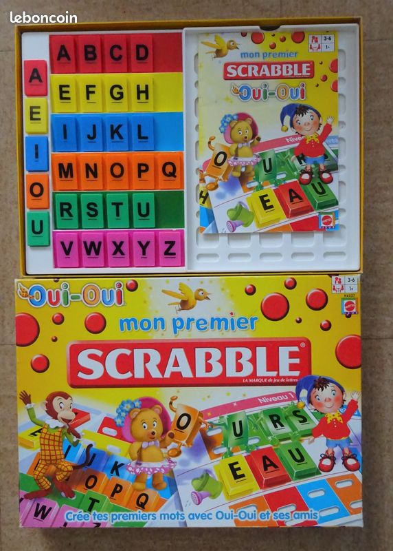 Jeu scrabble oui-oui 3-6 ans complet-2BB2 (image 1)