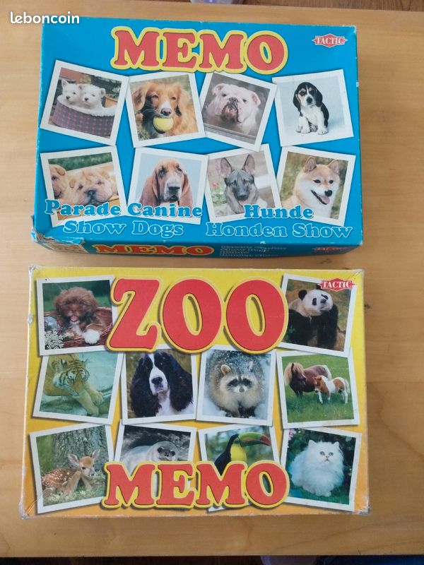 Jeu de memory zoo/chien (image 1)
