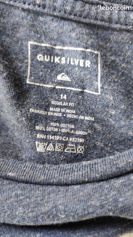 Lot tee shirt et short quicksilver (image 3)