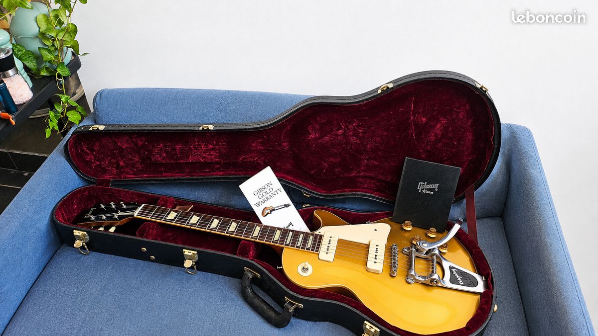 Gibson Custom Shop Les Paul 1956 Goldtop Reissue VOS R6 – 2010 – COA – Bigsby Vibramate (image 2)