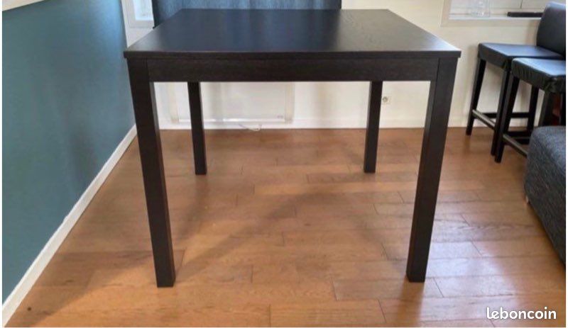 Table haute 100/100/95 noire TBE livraison 🚚 (image 1)