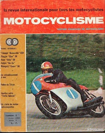 MOTOCYCLISME 1 TRIUMPH 650 Bonneville ITALJET GO GO Piaggio Ciao ITOM Sirio MALAGUTI HONDA 750 Four SUZUKI 50 TR (image 1)