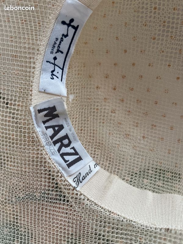 Chapeau beige mariage FRANCK & FILS (image 4)