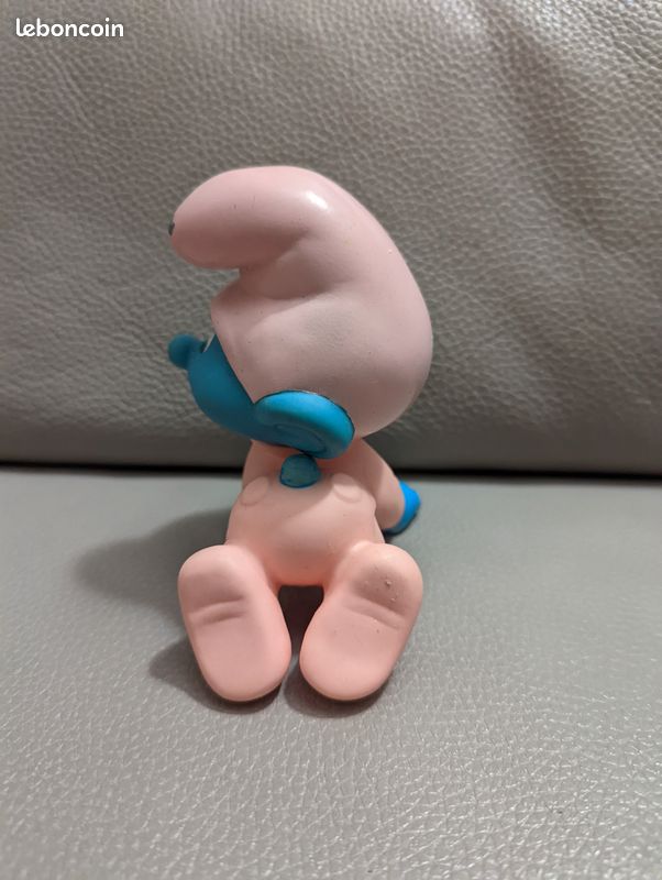 Pouet schtroumpf 1991 peyo rose 11 cm la tête tourne (image 2)