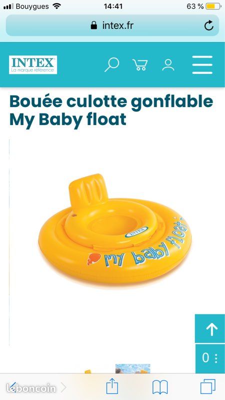 Bouée intex baby float (image 1)