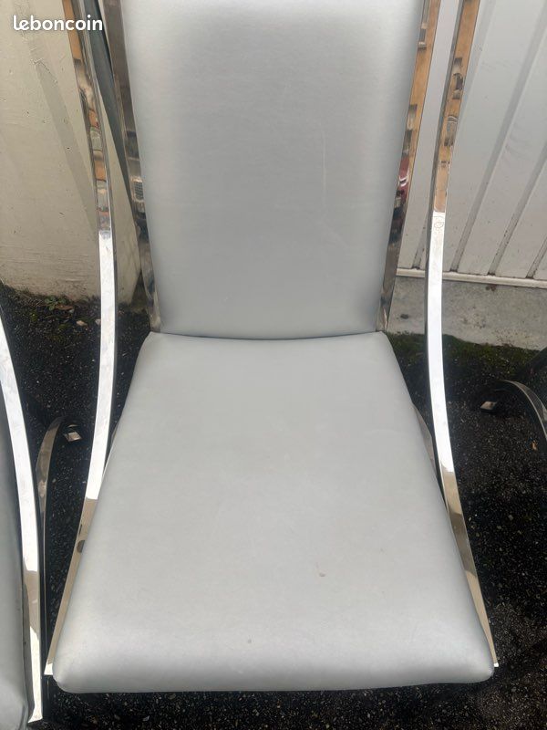 Lot de 4 chaises grises (image 3)