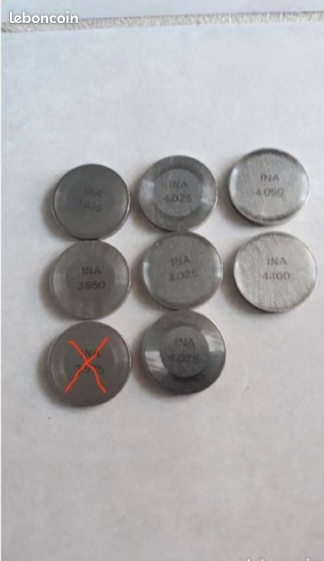 Palets Fonte Pastille Cale Jeu De Soupapes Diam 33 X ép 3,65 Pour Alfa Palets Fonte Pastille Cale Jeu De Soupapes Diam 33 X ép 3,65 Pour Alfa