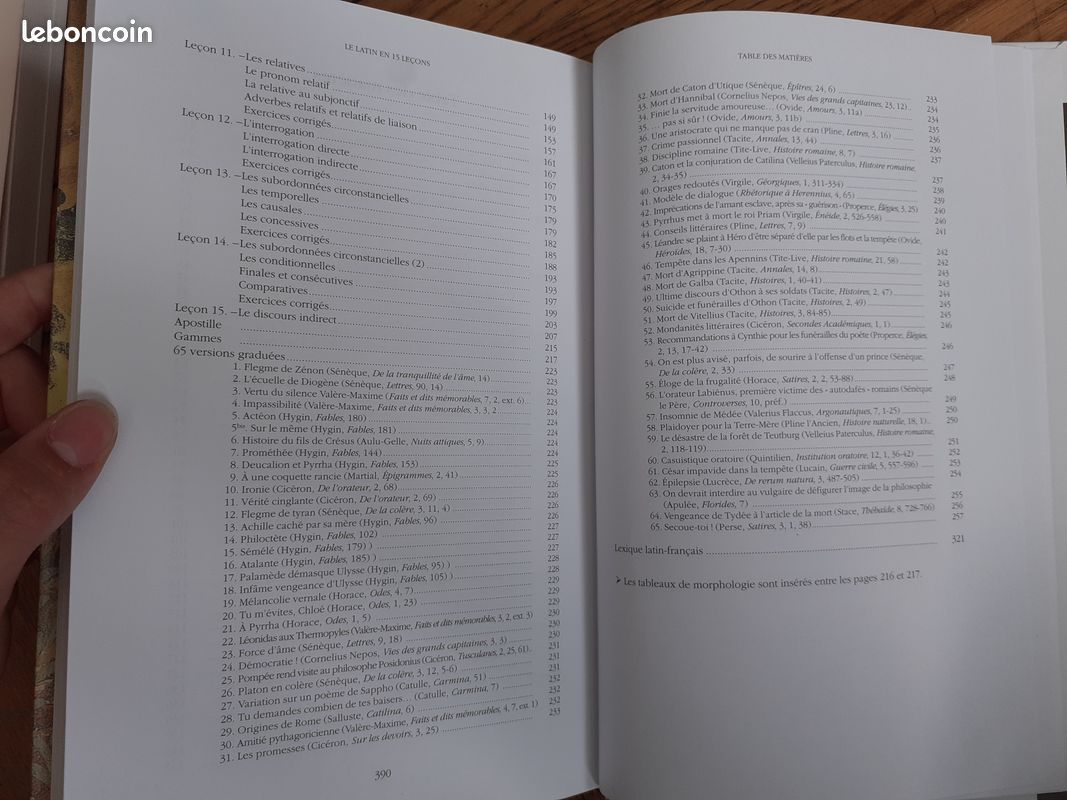 Le Latin en 15 leçons - manuel Fontanier (image 4)
