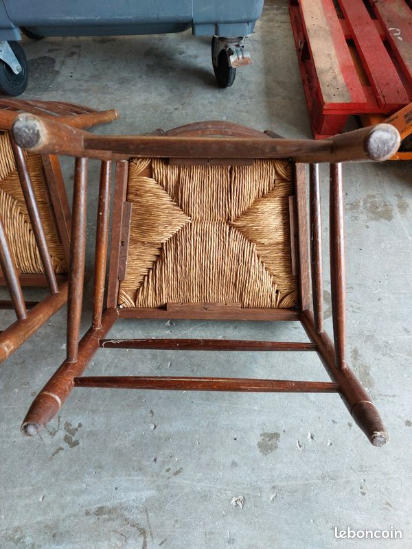 2 vintage chaises chêne (image 5)