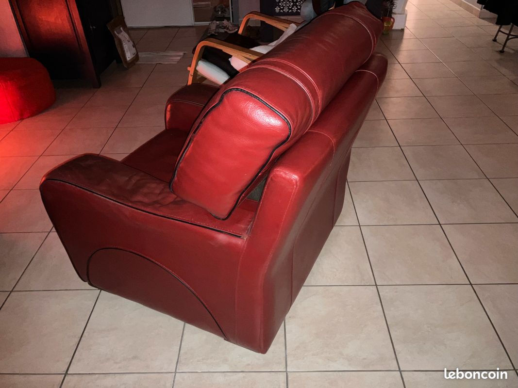 Canapé cuir (image 7)