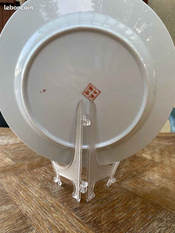 Assiette porcelaine vintage Chinese Rose Medallion - Excellent état (image 2)