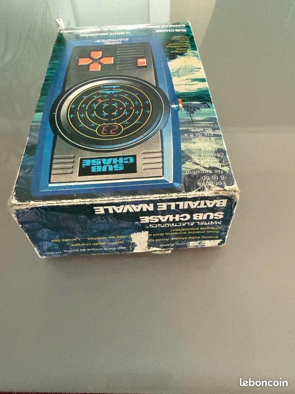 Jeu électronique De Poche Vintage Sub Chase - Mattel Electronics - Boîte Abîmée