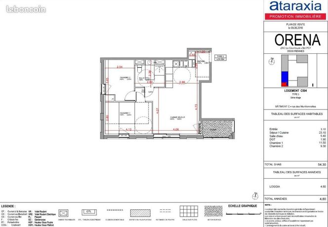 Appartement 3 pièces 54 m² — 8