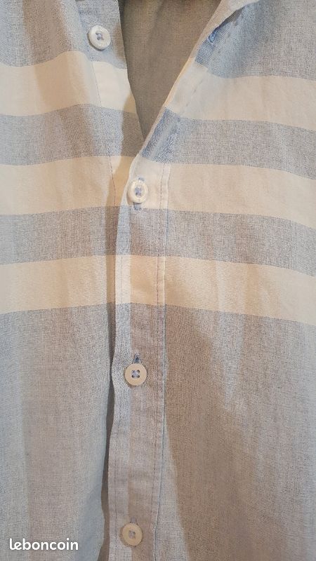Chemise bleu ciel, élégante et chic. PROMO 5 euros (image 3)