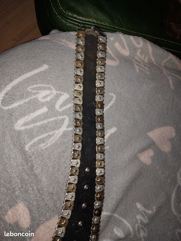 Lot de ceinture ancienne vintage de styliste métal jose cotel? (image 4)