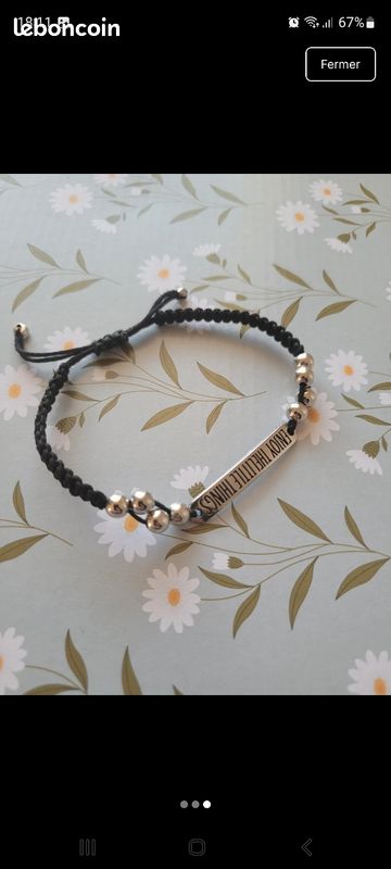 Bracelet tissé « Enjoy The Little Things » — Style doux & bohème (image 2)