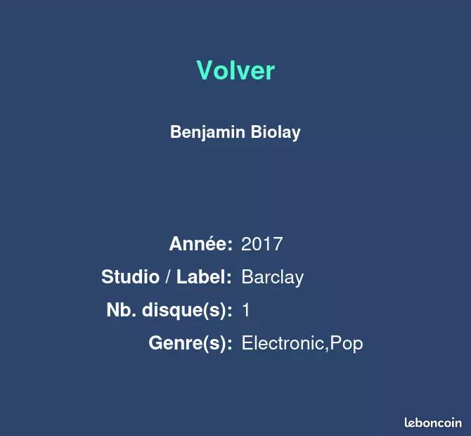 Volver - Benjamin Biolay (image 2)