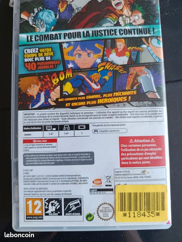 My hero's one justice 2 jeu switch (image 2)