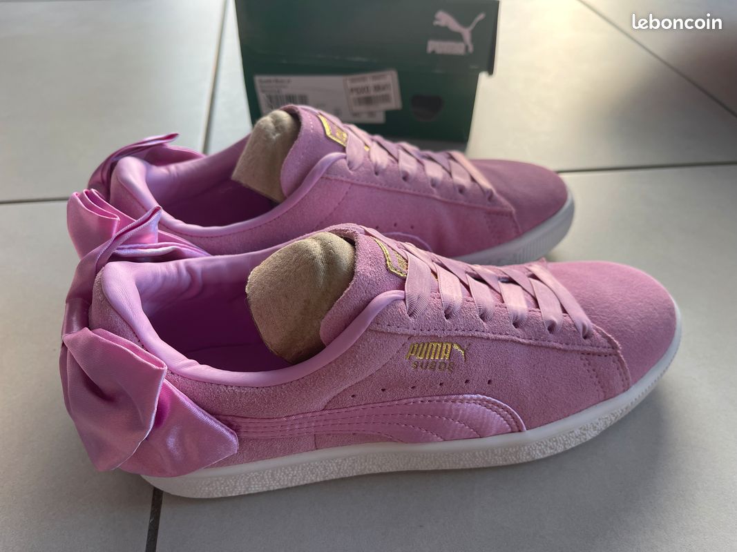 Baskets sneakers Puma suede bow Neuves Taille 37 noeud satin