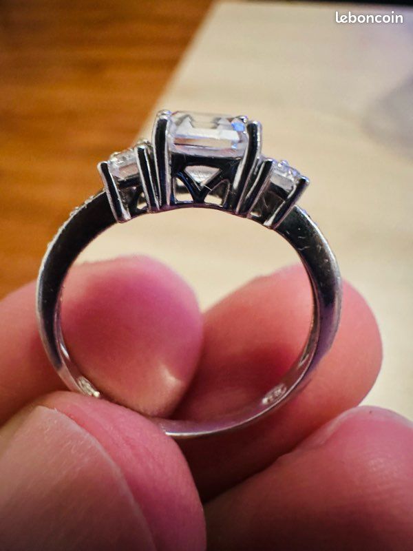 Bague En Argent Taille 59 - Occasion, Couleur Argentée, Sans Marque