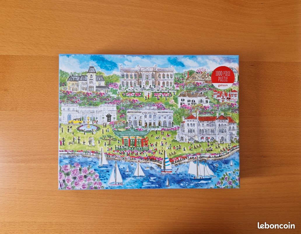 Puzzle Galison 1000 pièces Newport Mansions (image 1)