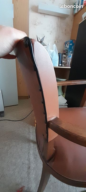 Lot de 2 chaises simili cuir (image 14)