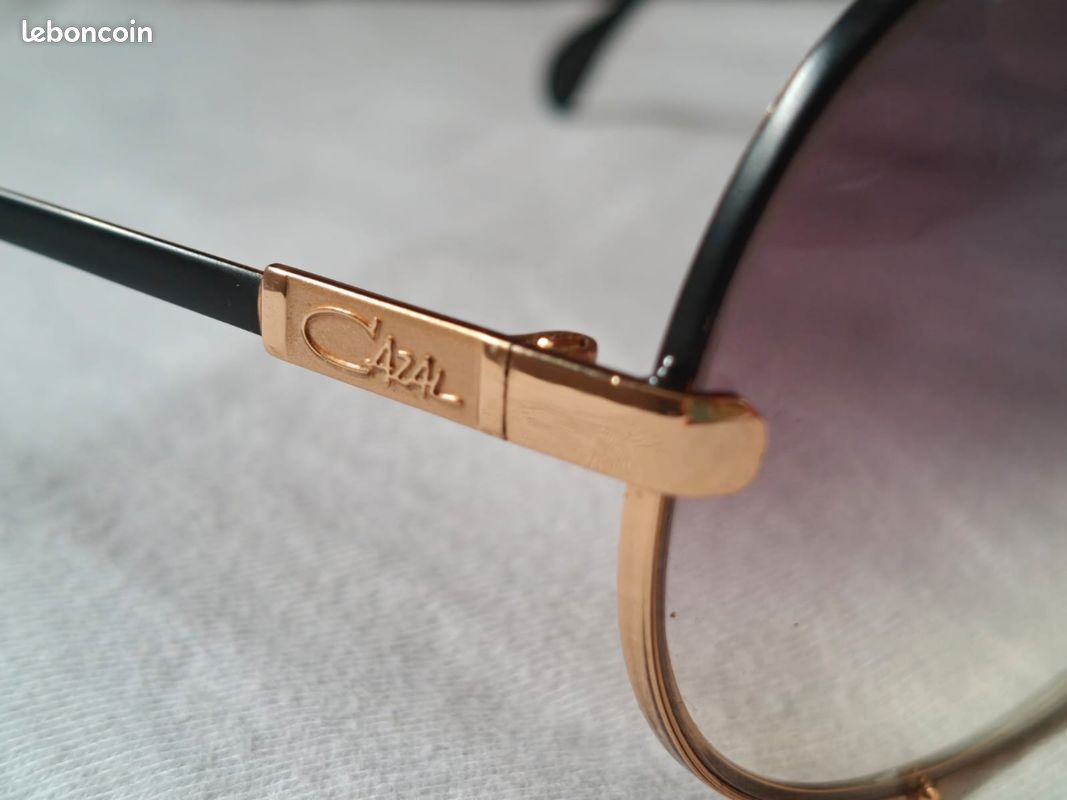 Lunettes Cazal Vintage - Modèle 953 - Or & Marron Rouge - Neuf Ancien Stock (NOS) - État Excellent
