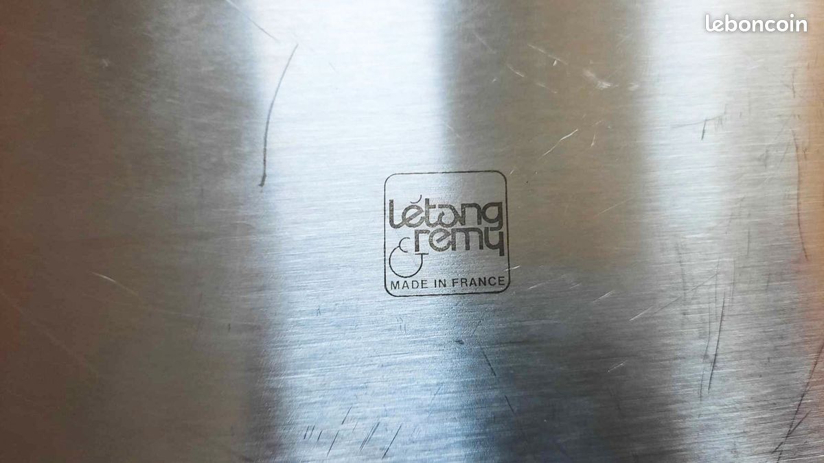 Grand Plateau De Service Hexagonal LETANG Rémy – Inox Argenté 52 X 35 Cm