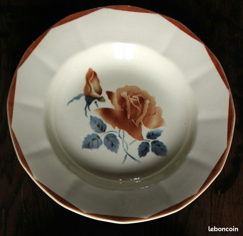 6 ASSIETTES creuses Gien décor Lorraine EUR 50,00 - FR