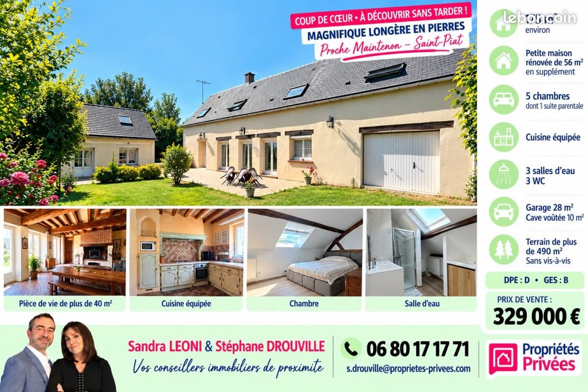 Maison 8 pièces 175 m² · à Maintenon · 175 m² · 329 000 €
