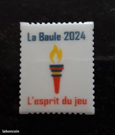 Pin's La Poste 38 Isère - Flamme Olympique - Jeux Olympiques Vintage