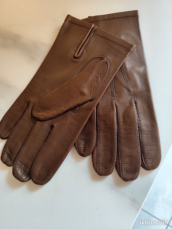Gants 100% cuir de veau neufs taille 8 3/4 (image 2)