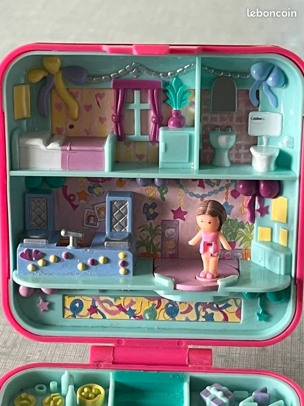 Polly Pocket - Coffret Polly à Paris Avec Figurines - Édition Bluebird (occasion)