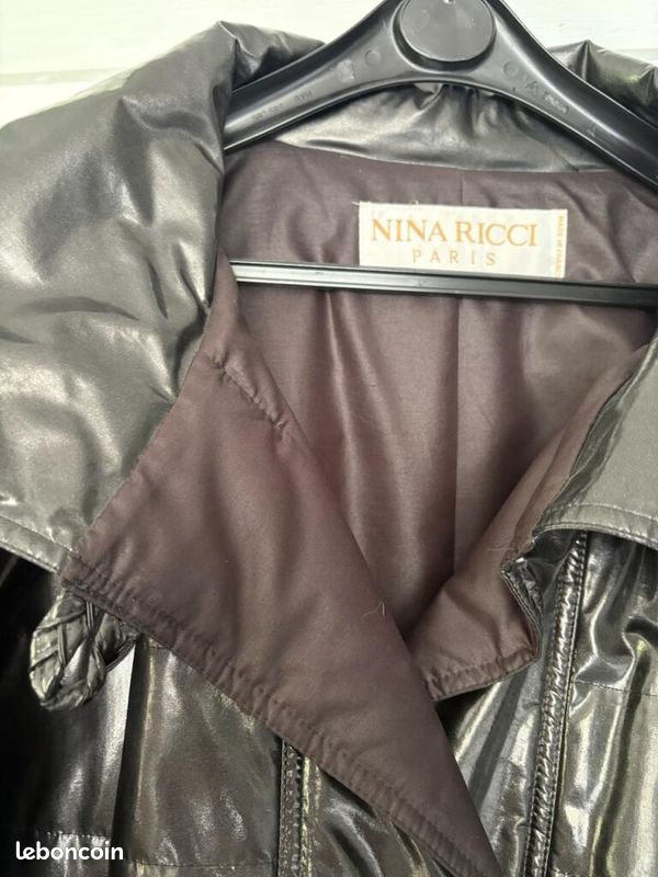 Veste Vintage Nina Ricci Boutique - Taille 36, Laine Et Cachemire, Noire, Neuve Sans étiquette