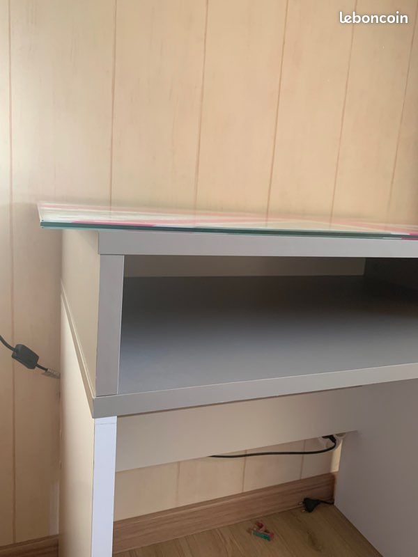 Bureau gris et blanc adolescent + plaque UK (image 5)