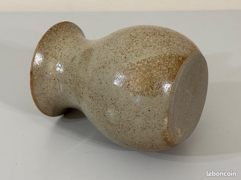 Vase en grès moucheté verni 11 x 15,5 cm très bon état (image 4)